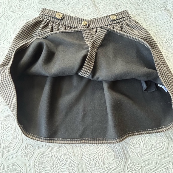 River Island Houndstooth Mini Skirt Sz 10 EUC - Picture 12 of 16